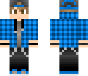 blue boy with hat and hood