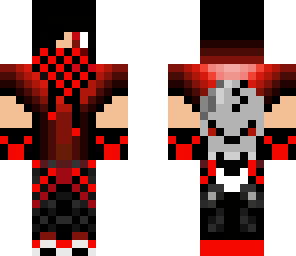 red hoodie boy with skull
