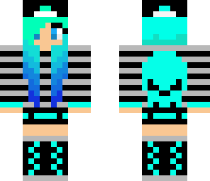 blue skull girl