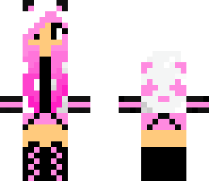 panda girl pink awesome