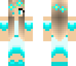 blue dress girl