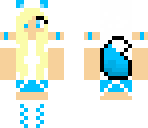fox girl blue