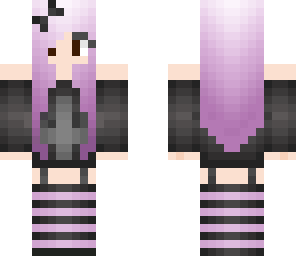 purple pastel goth w brown eyes