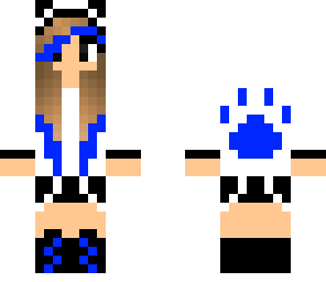 cool blue dog girl
