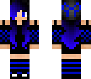 blue emo girl