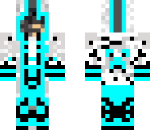 blue cyborg assassin