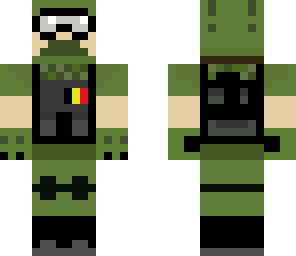 soldier belgian flag