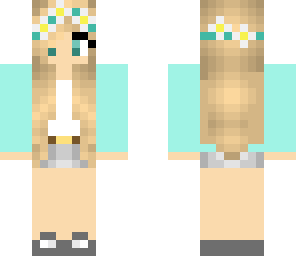 blue outfit girl