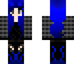 dark blue devil girl