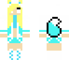 elsa snow wolf version  as herobrines daughter