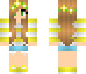 yellow flower girl