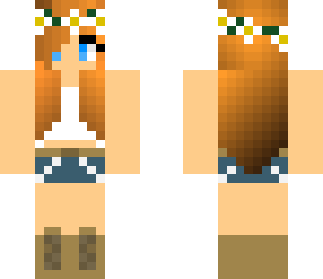 orange haired summer girl