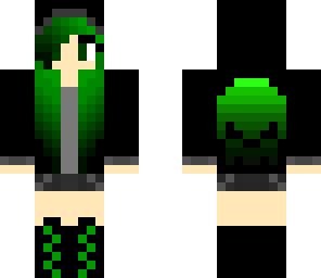 green emo girl