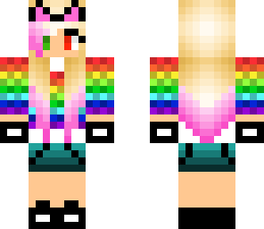 rainbow multi-colored eye girl