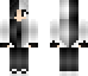 black and white