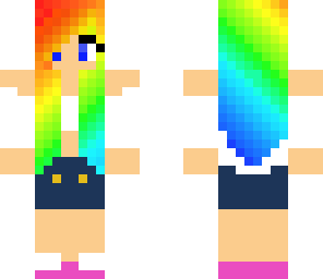 cute rainbow girl