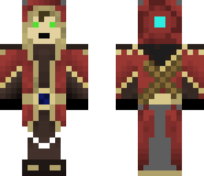 the red mage - wynncraft skin series