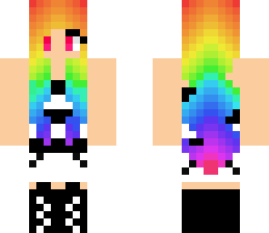 fixed rainbow hair