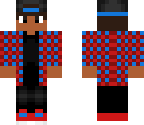 cuadro azul y rojo