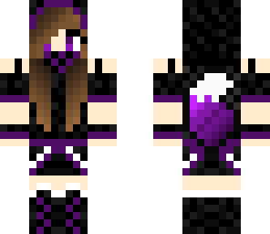 cute purple fox girl