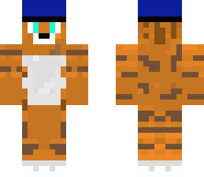 orange dog blue hat