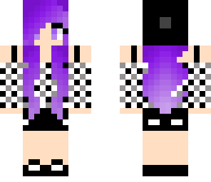 purple haired girl