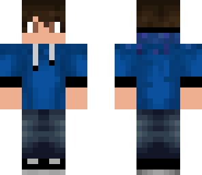 blue hoodie