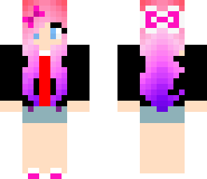 jacket pink hair