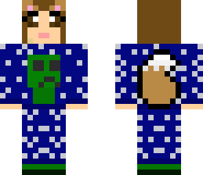wolf girl _creeper pajamas_