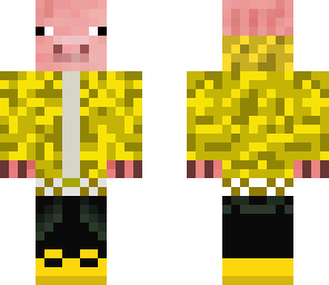 yellow camo pig