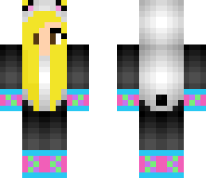 blonde panda