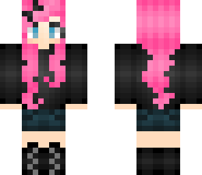pink hair girl