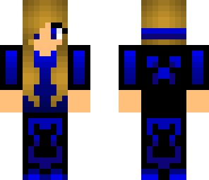 beautiful blue creeper hoodie girl