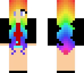 rainbow hair girl