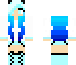 skin for wolf girl blue by yahyni