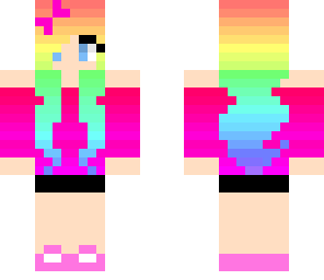 cute rainbow girl