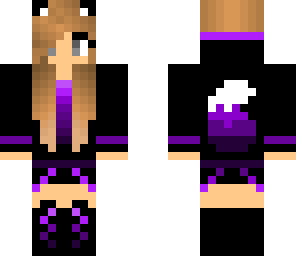 purple wolf girl