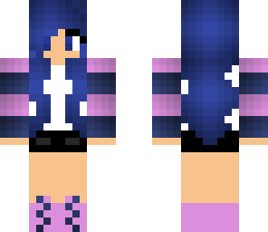 pink and blue girl