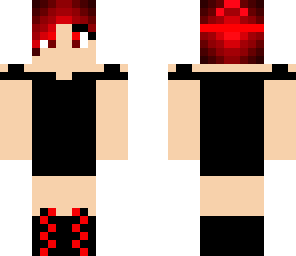 black and red girl