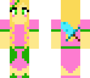flower girl with diamond sword