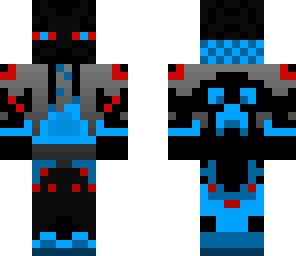 blue and red