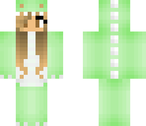 green dinosaur girl 87