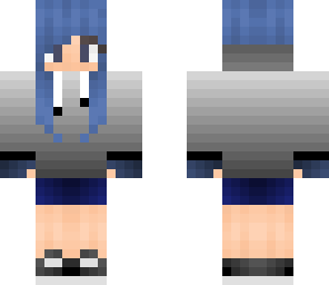blue hoodie girl