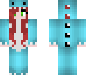 teal dragon girl