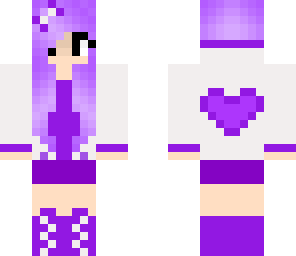 purple hoodie girl