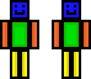 multi face rainbow man