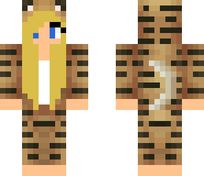 blonde tiger girl