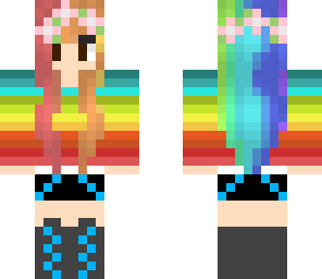 rainbow haired girl