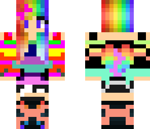 cute rainbow girl