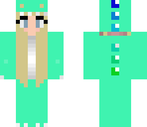 green dino girl